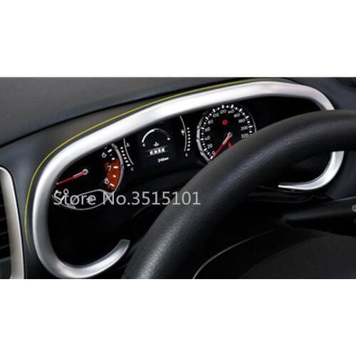 For Jeep Renegade 2016 2017 2018 2019 2020 ABS Matte Detector Trim Dashboard Meter Instrument Panel Gauge Frame 1pcs