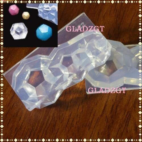 GLADZGT 3D Stereo Gem ball mold Full Transparent DIY Decorative Craft Jewelry Making resin molds for jewelry