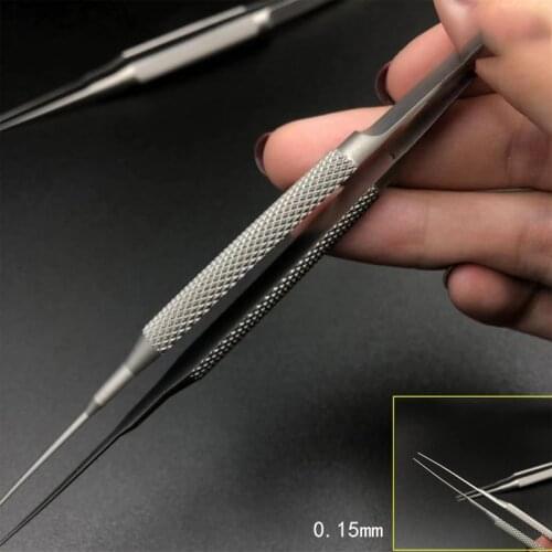 Titanium alloy tweezers tool 0.15mm precision Outdoor EDC mini equipped with clip accessories multifunction key chain