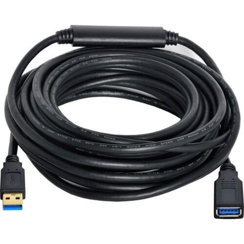 Jimier 10m 8m USB 3.0 Male to Female Extension GL3523 Repeater Cable for Laptop PC & Hard Disk Drive