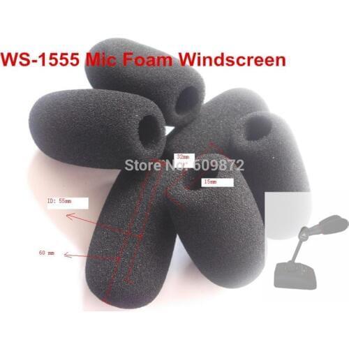 Linhuipad Microphone Foam Windscreens 15mm opening & 55mm inner length 10 pcs / lot, Singapore Post