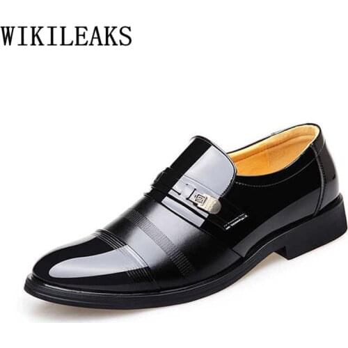 Coiffeur Patent Leather Loafers Boots Men Italian Dress Shoes Men Elevator Shoes For Men Formal Shoes Leather Erkek Ayakkabi