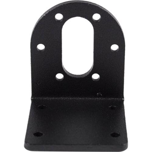 37mm DC Geared Motor Mounting Bracket Holder + 6mm Hex Coupling Black+Gold