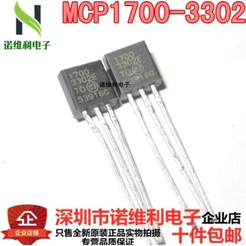 Xinyuan 10PCS/LOT MCP1700-3302E/TO TO-92 MCP1700 1700-3302E TO92 MCP1700-3302E Fixed LDO Voltage Regulator