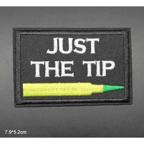 Just The Tip Letters Words Freedom Proud to be An america Novelty Iron On Embroidered Clothes Patches For Clothing