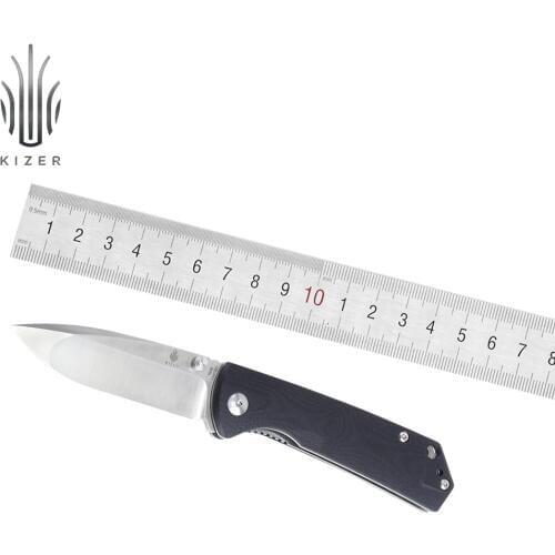 Kizer folding mini knife Vigor V3403N1 edc pocket knife black G10 handle knife designed by Kim Ning
