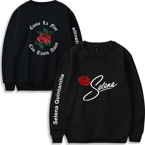 Selena Quintanilla O-neck Sweatshirt Harajuku Streetwear Print Cute Stylish Outwear Round Collar Pullovers Classic Trend Clothes