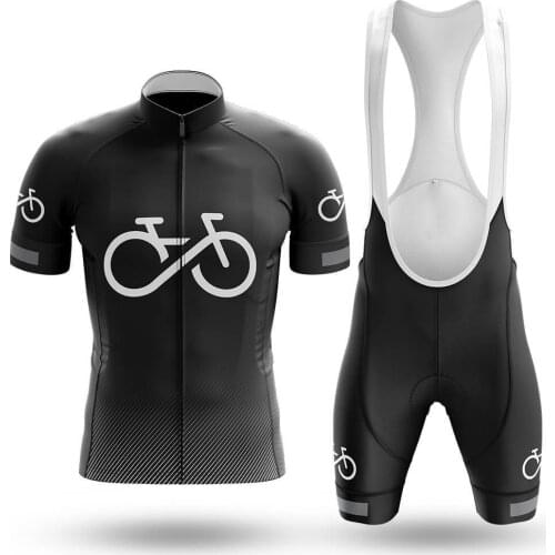 Bike Forever-black Cycling Jersey Set Sport Team Bike Men Clothing Quick Dry Summer Sleeve Cycling Road Ride Shirt Bib Short Gel