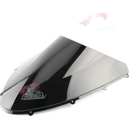 Smoke Black Double Bubble Windscreen Windshield for Ducati 848 1098 1198 ABS plastic