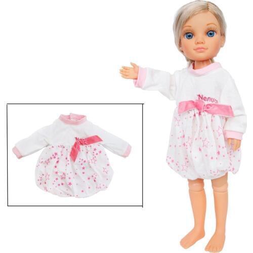 High Quality White Dress Star Pattern Mini Skirt Casual Homewear Clothes For Sharon Doll For Nancy Doll 16'' Puppet Accessories