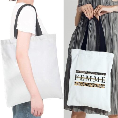 Ladies Shopping Bag Large-capacity Eco Friendly Shoulder Bag Leopard Foldable Portable Handbag Reusable Eco-friendly Tote Bag