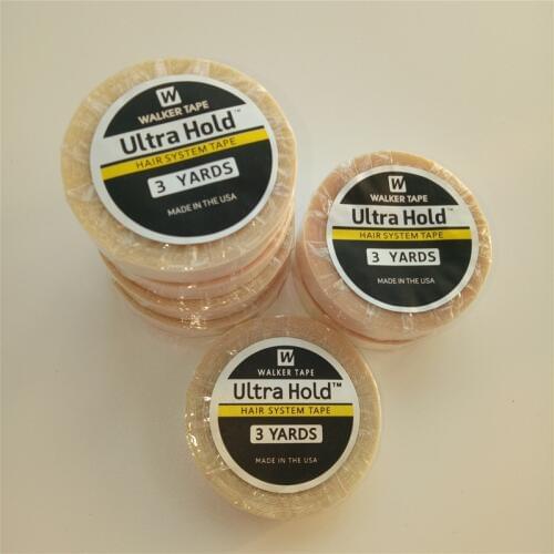 0.8cm 1.0cm 1.27cm*3yards White Wig Ultra Hold Support Double Sided Adhesive Tape For Tape Hair Extension/Toupee/Lace Wig