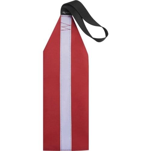 1pcs Single Layer Kayak Canoes SUP Long Travel Tow Flag Highly Visible Durable Red Safety Flag With Lanyard New