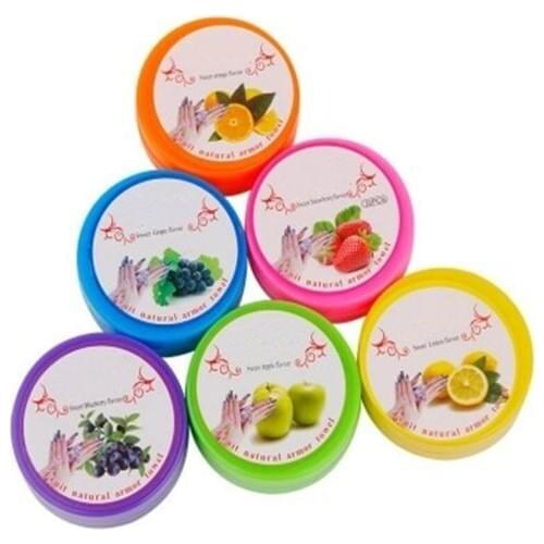 32 pieces of nail towels,Nail Wipes Cotton Pads Gel Nail Polish Remover fruity wet tissue cleaner, boxed manicure cleaning tools