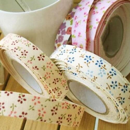 4m*15mm 8pcs wholesale multicolor colorful Vintage tape silks and satins cloth tape used for diy handmade photo 006003002