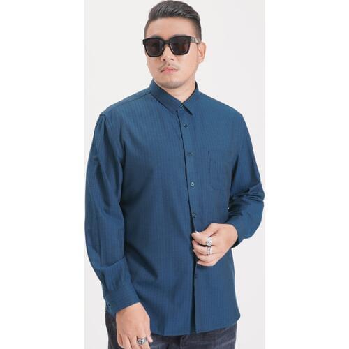 8XL 7XL 6XL 2020 NEW Summer Large Size Mens Shirt Blouse striped Baggy Male Shirt Long Sleeve Button Men Tee Shirts Blouse