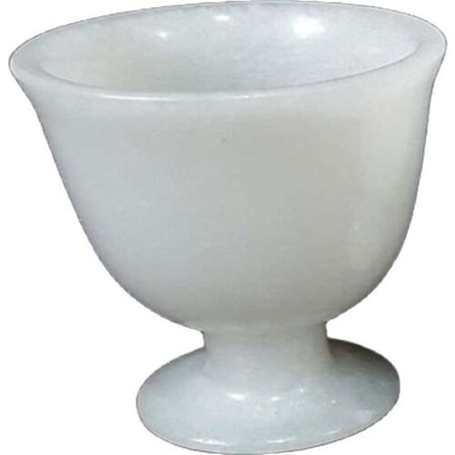 Afghanistan jade wine cup, high foot red wine cup, delicate and moist