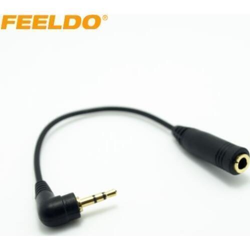 FEELDO 10PCS 2.5mm Male to 3.5mm Female Audio Cable #HQ3821