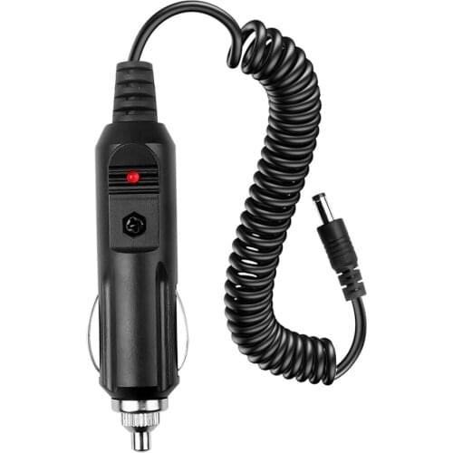 Car Lighter Slot Charger Cable For UV-5R UV-5RE 5RA Walkie Talkie Charge Base 12V DC Power Charging for Radio Cord