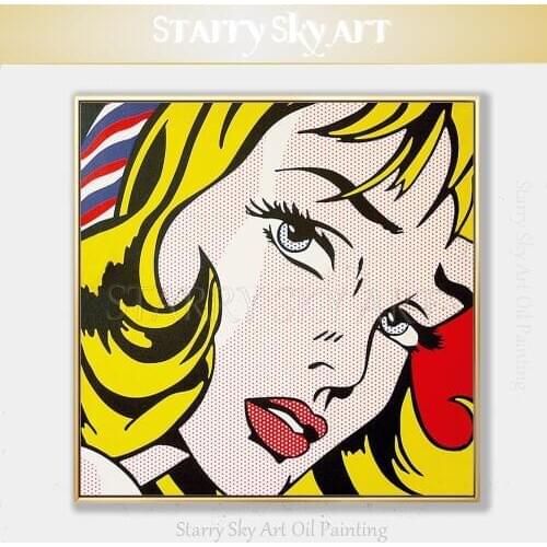 Free Shipping Artist Pure Hand-painted High Quality Pop Art Oil Painting on Canvas Fine Art Oil Painting for Wall Decoration