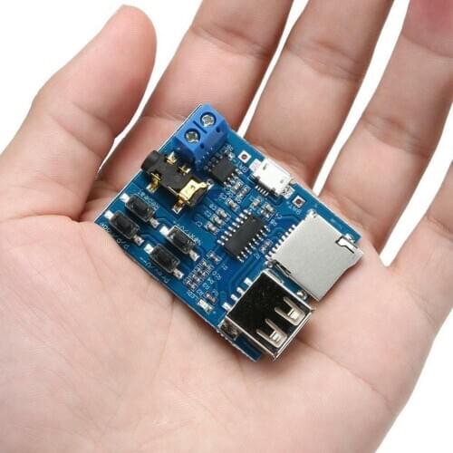 Free Shipping TF card U disk MP3 Format decoder board module amplifier decoding audio Player