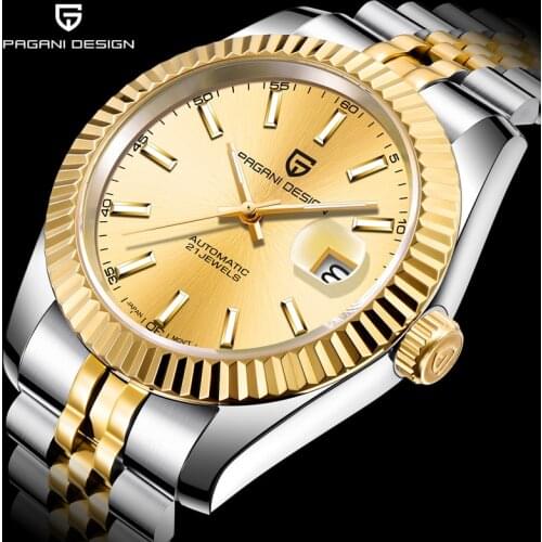 PAGANI DESIGN Men Mechanical Watch Top Brand Luxury Automatic Watch Sport Stainless Steel Waterproof Watch Men relogio masculino
