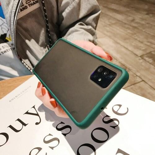S21+ S20FE Misty Impact Phone Case For Samsung Note9 S10+ S20Ultra A70 A71 A51 A20 A50 Full Cover Skinny Shell Body Protection