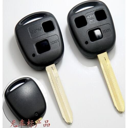 DAKATU 2/3 Button Remote Key Shell TOY43 Blade For Toyota Camry Corolla Prado Yaris Replacement Key Cover