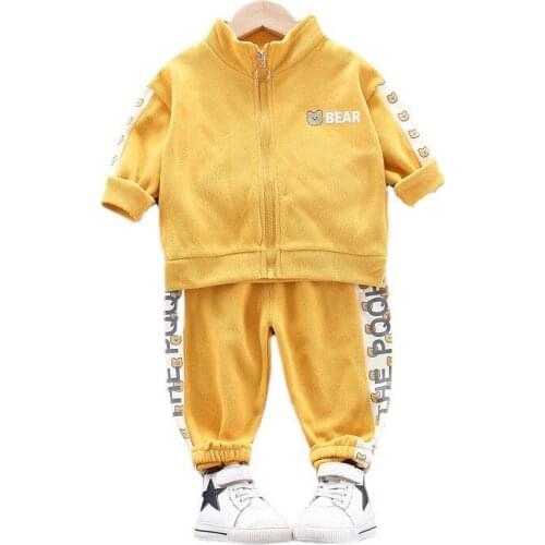 Children Fashion Clothing New Spring Baby Boys Girl Clothes Infant Cotton Jacket Pants 2Pcs/sets Toddler Costume Kids Tracksuits