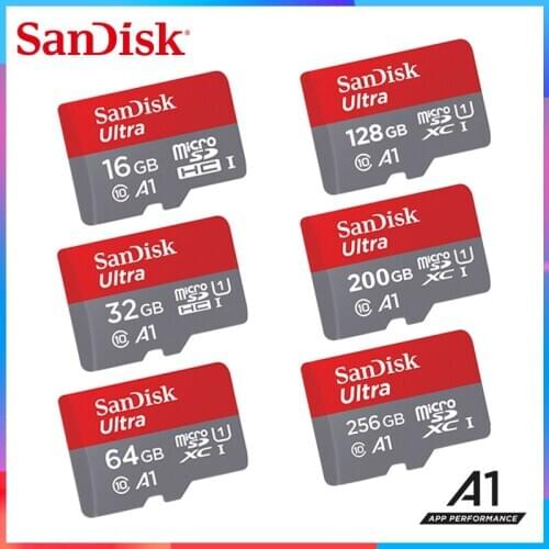 SanDisk A1 Memory Card 256GB 200GB 128GB read up to 98MB/s 64GB 32GB Micro sd card Class10 UHS-1 flash card Memory Microsd TF