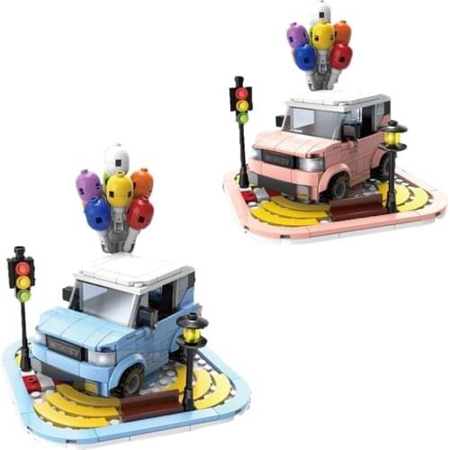 City Mini Car Building Blocks Model Technical Car Educational Brick Toys For Children Christmas Gift