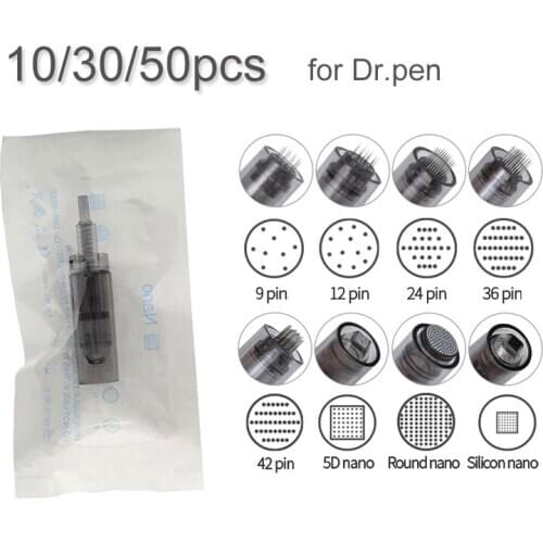 Derma Needle Pen Cartridges 9/12/24/36/42/nano Pin Needle Tips for Permanent Makeup Ultima A7 Dr.pen Auto Micro-needle Therapy