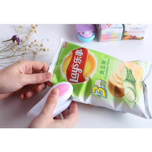 Household mini heat sealing machine snacks plastic bag sealer portable food sealer hand pressure type hot magic sealer