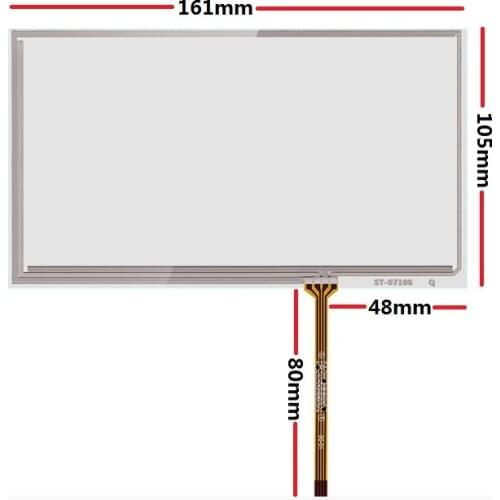 New 7 inch touch screen is suitable for HSD070PWW1-B01 IPS touch screen handwriting screen 1280X800 161*105mm