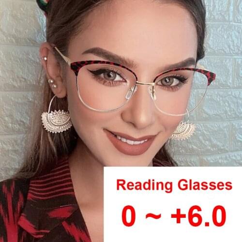 Top Quality Anti Blue Light Computer Reading Glasses Fashion Red Cat Eye Glasses For Eyestrain Optical Spectacle Eyeglasses