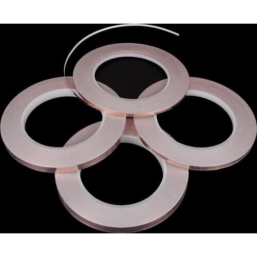 30M Single Side Conductive Copper Foil Tape Strip Adhesive EMI Shielding Tape