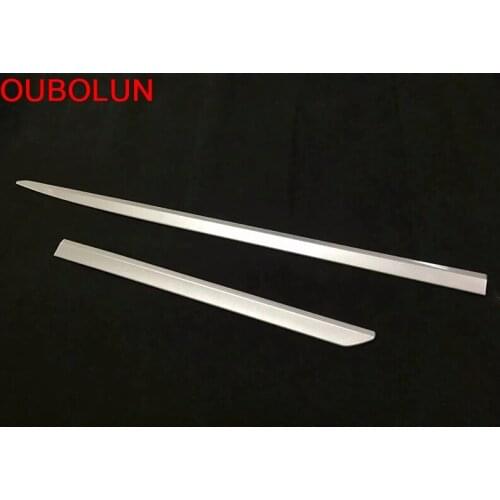 OUBOLUN For Mitsubishi Eclipse Cross 2018 Exterior Accessories Side Door Body Moulding Cover Trim Styling ABS Chrome Matt