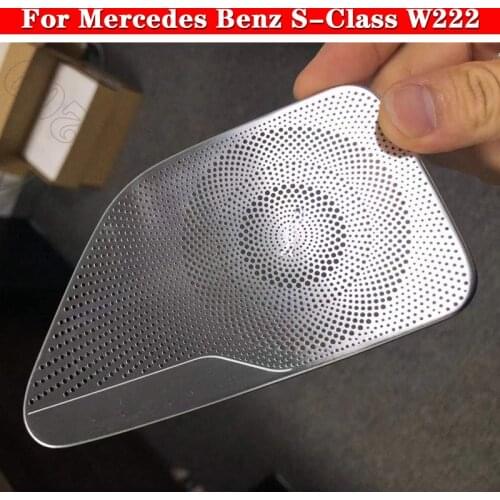 Audio Speaker Panel For Mercedes Benz S-Class W222 Car Interior Door Trim Cover Loudspeaker Midrange Lid Accessories 2014-2019