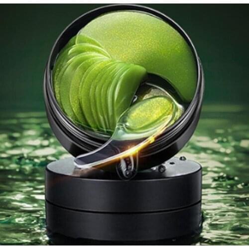 60pcs Crystal Collagen Eye Mask Eye Patches Seaweed Moisturizing Anti-wrinkle Remove Puffiness Dark Circles Sleeping Eye Mask