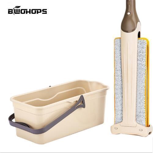 Rectangle Mops Bucket For 25-42cm Magic Flat Floor & Double Sided Mop Enlarge Water Wash Storage Fishing Organizer Home Cleaner
