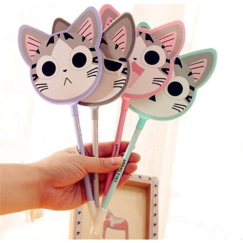 A402 cartoon cheese cat fan neutral pen creative Black Signature Pen Gift wholesale Wholesale price office & school stationery