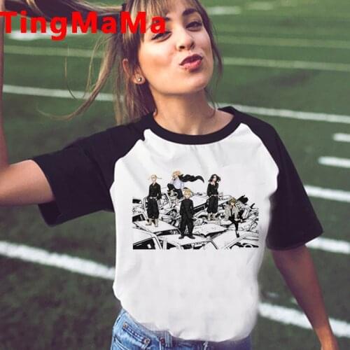 Tokyo Revengers tshirt men aesthetic kawaii japanese streetwear 2021 tshirt couple clothes ulzzang
