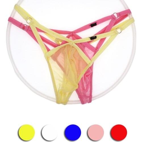 Gay Mens Thongs Underpants Jockstrap Gay Mesh New Men Underwear Thongs Male Fashion Super Sexy Sheer Mens Thongs And G Strings