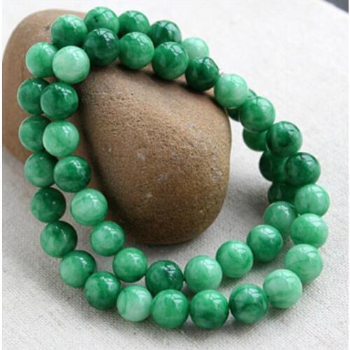 10 MM New Beads Green Wafer Necklace Cool Necklace Accessories Beads Necklaces For Women Jewelry DIY