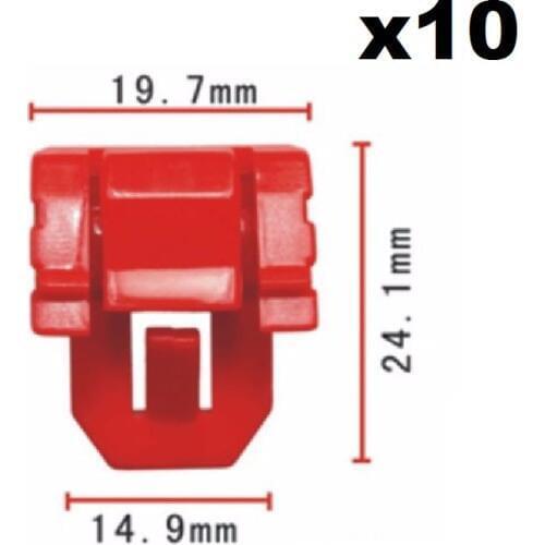 10x For Honda Accord 1994 - ON Belt Moulding Clips 91589-SV4-003 REPLACEMENT / external moulding fixed buckle