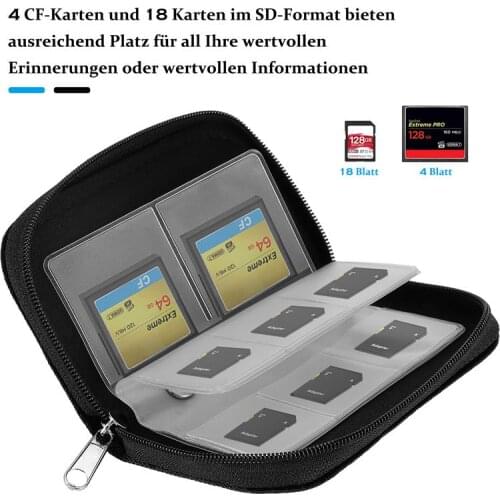 22 Slots Memory Card Case SD card Storage Carrying Pouch Holder Wallet Case Bag 2021 New