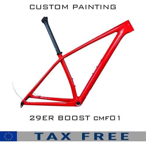 29er Boost 148*12 Thru-Axle Disc Brake Carbon MTB frame BSA 73mm 1-1/8-1-1/2 Carbon Mountain Bike Frame