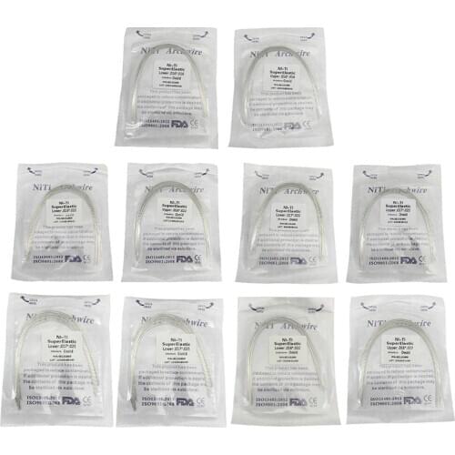 50pcs Super Elastic Niti Round Arch Wires