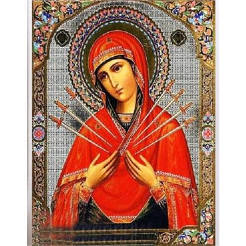 5d diy diamond painting,rhinestone painting,religion,square,full,needlework diy,mosaic pattern,diamond painting religion