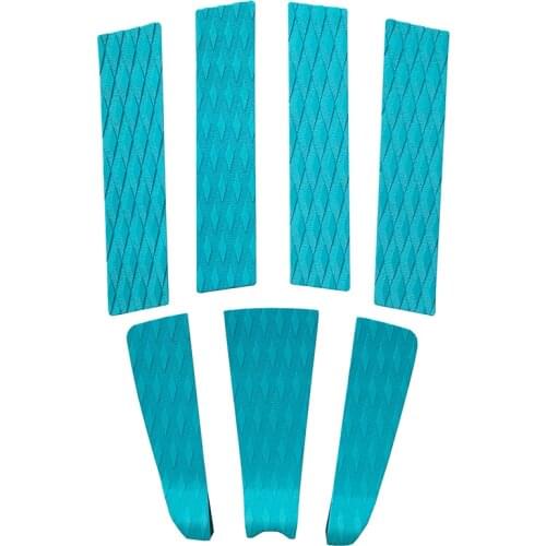 7pcs/set EVA Surfboard Deck Traction Pads Non-slip Foot Tail Pad with Kicker for Stomp Skimboards Surf SUP Paddle Funboard Fish